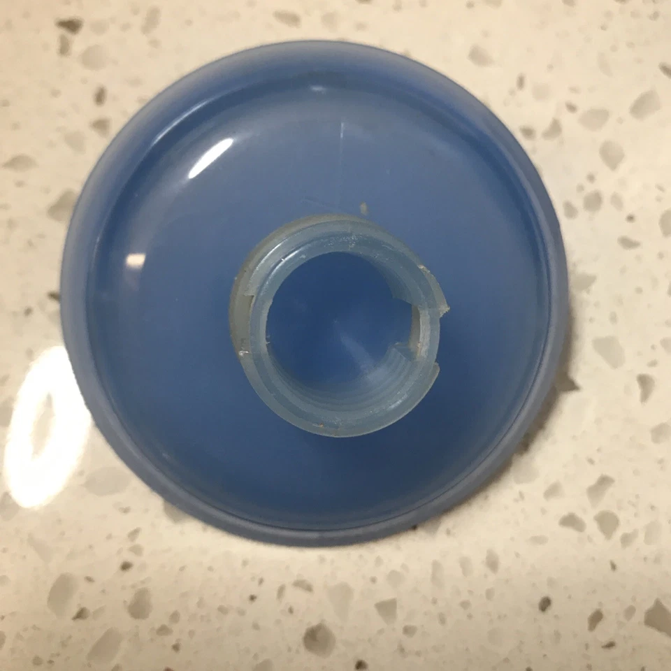 JARRA DE CAFÉ azul claro 20 oz vidrio aislado, sin mango, termo, matraz Foto 4 de 4