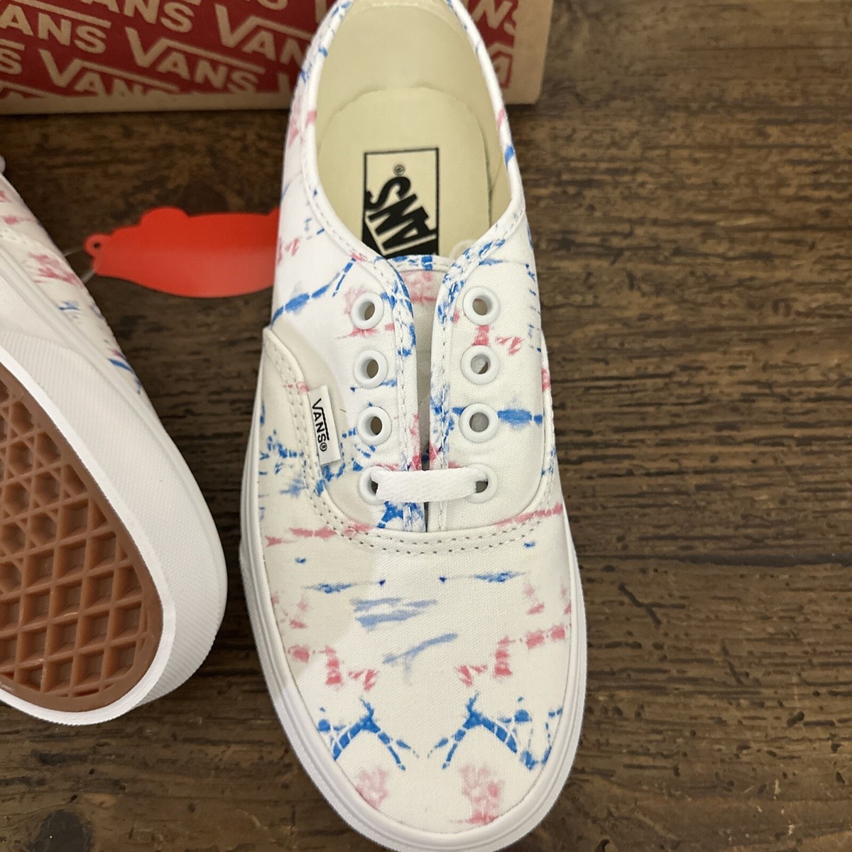 Madewell x Vans Unisex Authentic Lace-Up Sneakers in Tie-Dye  display picture 1