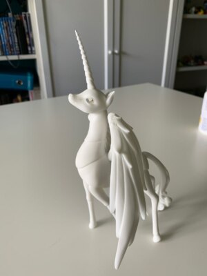 1/8 BJD Dolls Unicorn resin toys white color no make up