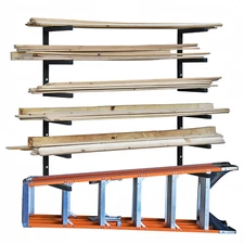 Lumber Rack Wood Storage Racks with 3 Level, Garage Heavy Duty Wood Storage Rack