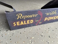 1940s Sealed Power Motor Parts Metal Service Catalogue Holder Oil Can Girl