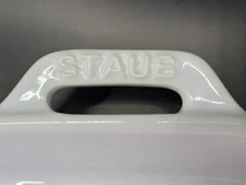 Staub Rectangle 10" White Baking Dish With Handles 