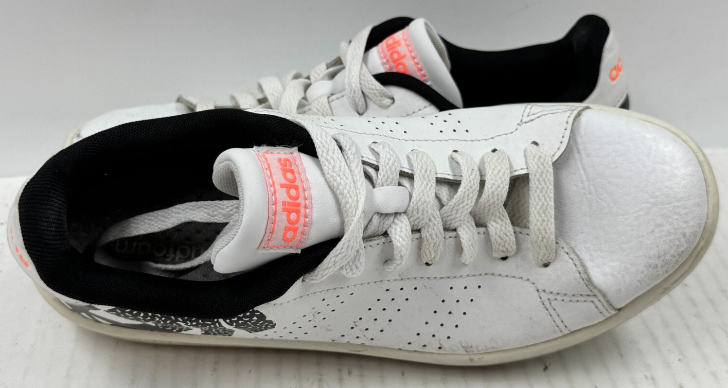 Adidas Advantage Women's Sneakers Size 8 White  Leather Athletic Shoes EH1112 thumbnail 5