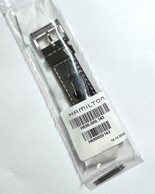 HAMILTON strap 20mm H690000143 Murph 38 black Strap for sale