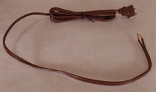 New 6 Feet Brown 18/2 Plastic Covered Lamp Cord Plug Set SPT-1, UL Listed #CS700