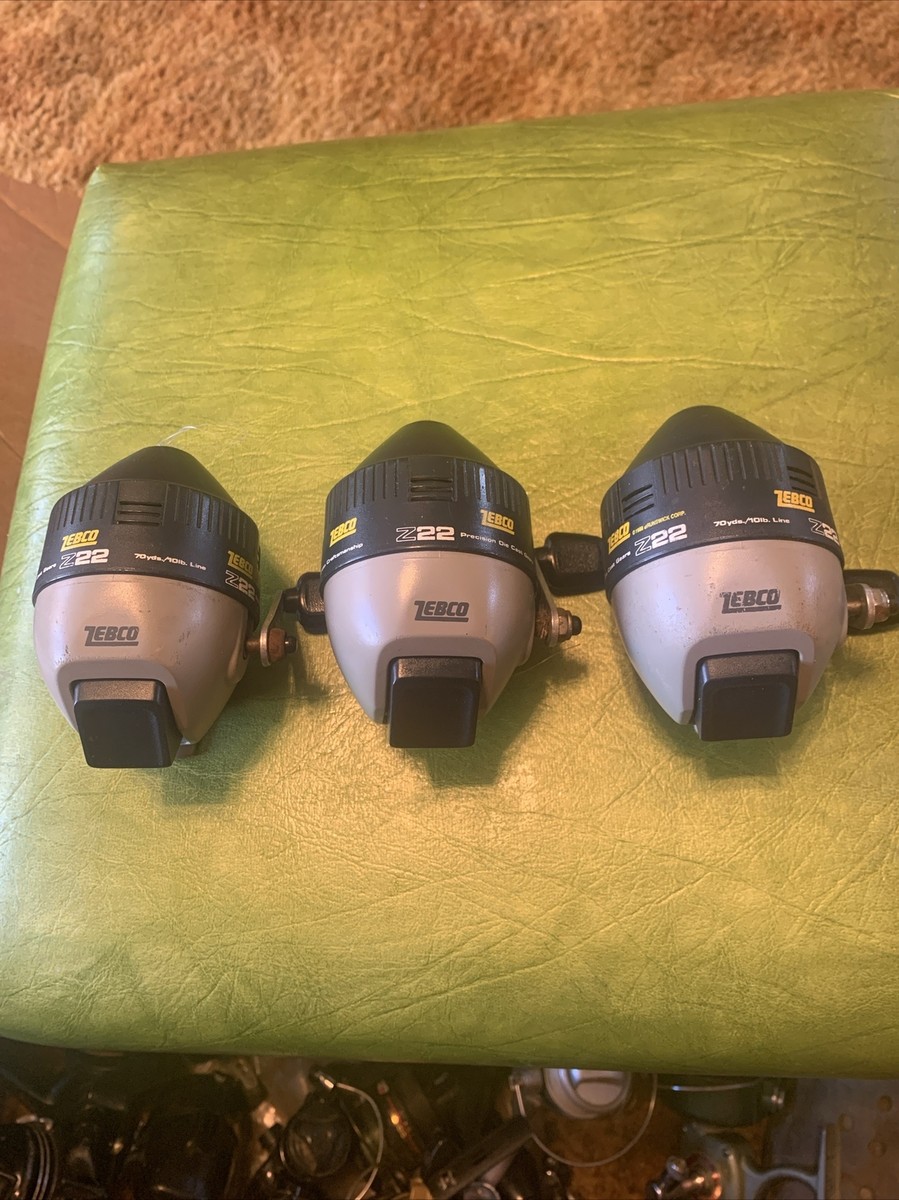 Lot Of 3 Zebco Z22 Vintage 1988 Plastic Spincasting Fishing Reels