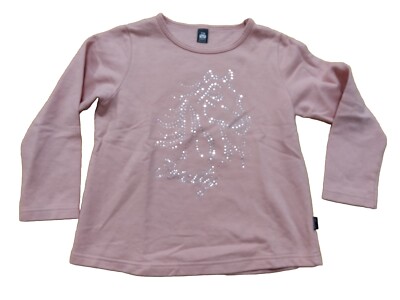 Pullover mit Pferdekopf und Schriftzug aus Strasssteinen Gr. 116 Trigema