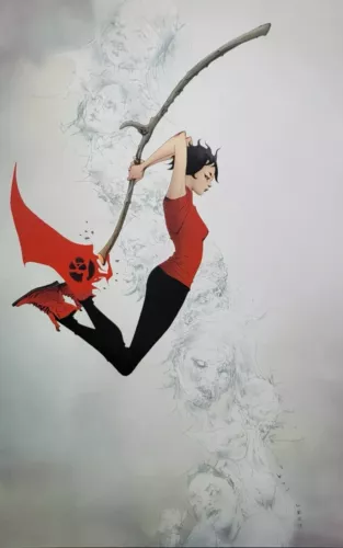 GRIM 1 JAE LEE VIRGIN REVEAL VARIANT (2022, BOOM! STUDIOS) NM