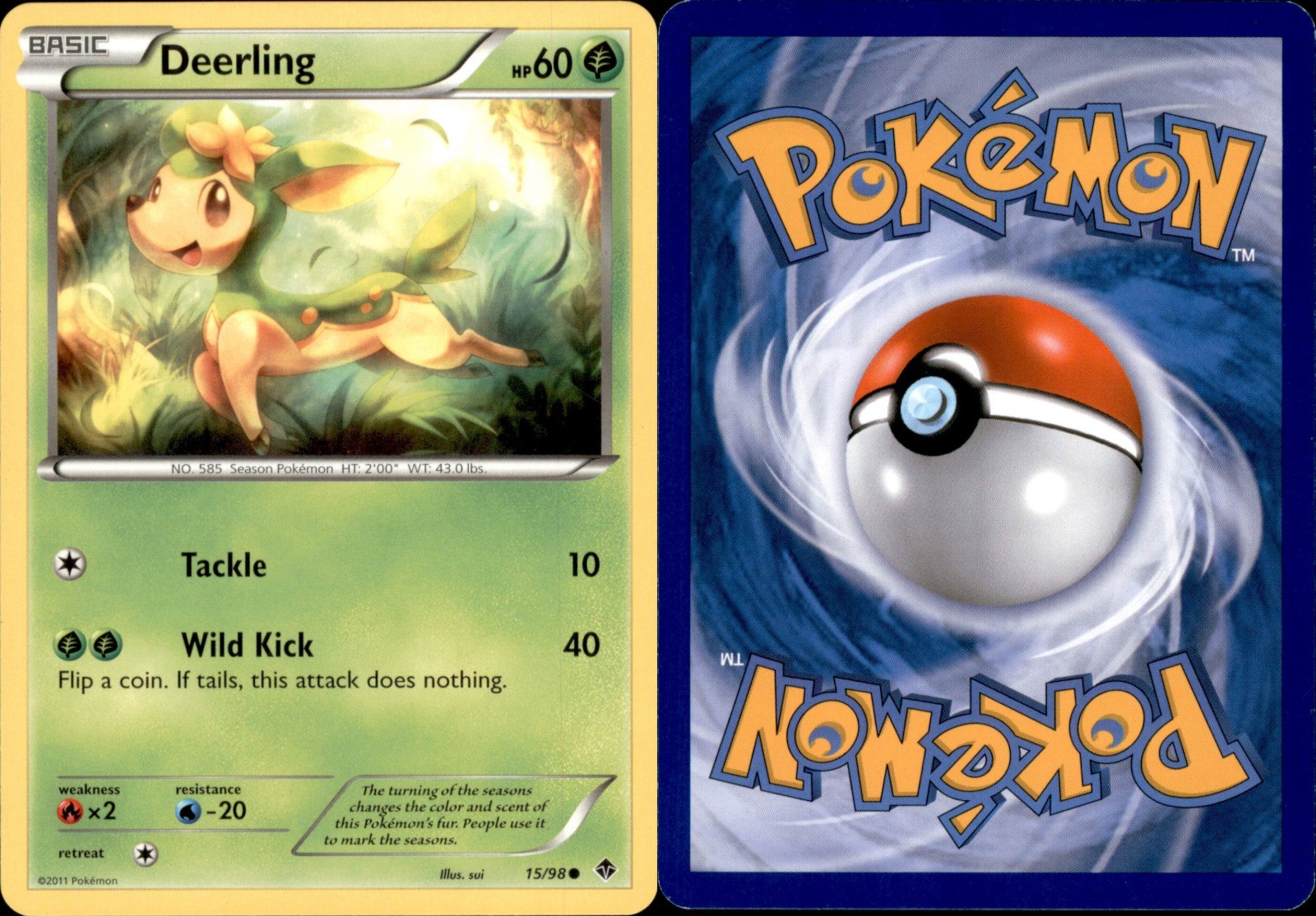 Deerling 15/98 2011 Grass LP Emerging Powers Common