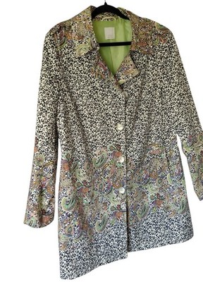 ALBA MODA Mantel Luxus Gr 44 XL Sommer Elegant Extravagant Baumwolle Leo Jacke