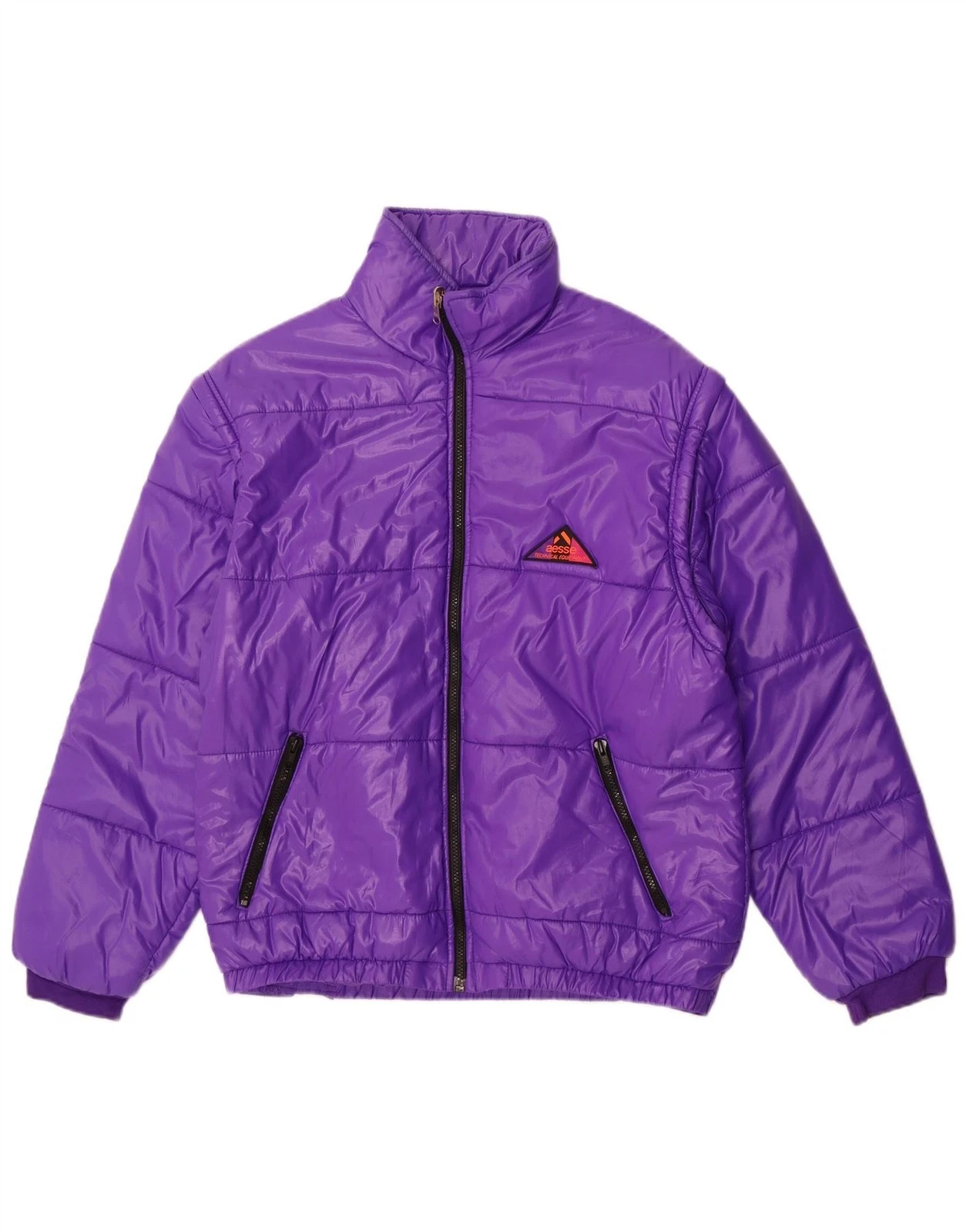 Aesse Mens Padded Jacket UK 38 Medium Purple Polyamide AU08