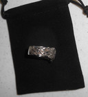 Night Rider Valkyria Sterling Silver 925 Rare MOISSANITE Ring Band (Size 9) — photo 6