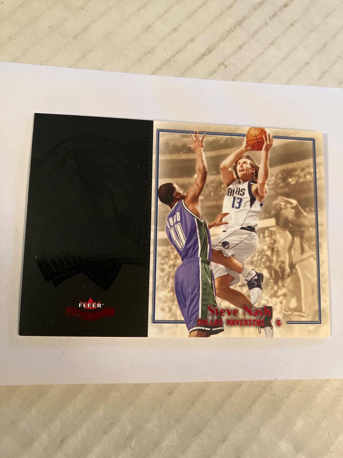 Dallas Mavericks Steve Nash 2003/04 fleer patchworks basketball card see