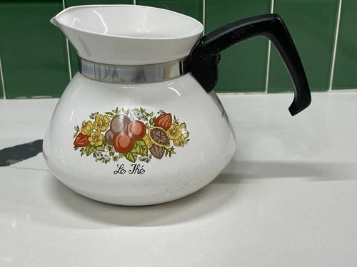Vtg Corning Ware P-104 Spice of Life "Le The" 6 Cup Coffee Tea Pot Kettle NO Lid