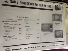 SAMS Photofact Set 880 April 1967 Color TV Service Manuals Dumont Motorola