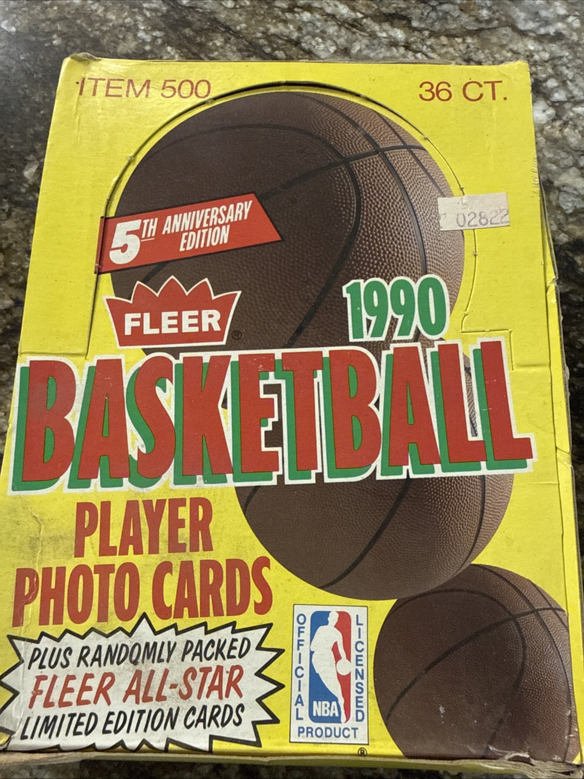 1990 fleer basketball box sealed 35 Packs