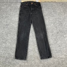 Wrangler Jeans Boys 11 Slim Black Straight Leg Western Denim