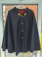 1880s Victorian Officers Cape for Army Medical Corps Brass Button Original
