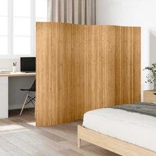 Room Divider Bamboo Natural 98.4"x65"