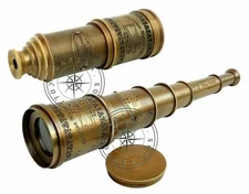 18" Maritime Victorian Marine Old Antique Telescope Nautical Brass Spyglass Gift