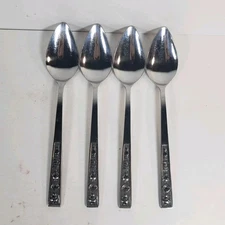 4 International CENTURY HOUSE Grapefruit Spoon 6 1/2" Stainless Steel Flatware