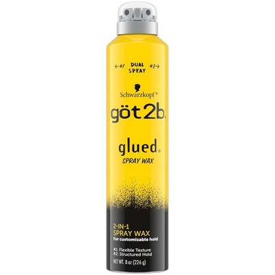 Got2b Glued Spray Wax 2-in-1 Dual Nozzle 8oz