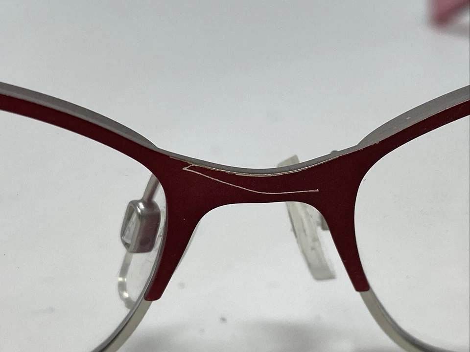 Armação de óculos Michael Kors MK7004 (Palos Verdes) 1032 53-15-140 vermelho/cinza ZY35 - Imagem 2 de 4