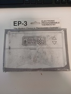Electric EP-3 Electronic Low Voltage Programmable Battery Powered Thermostat,...