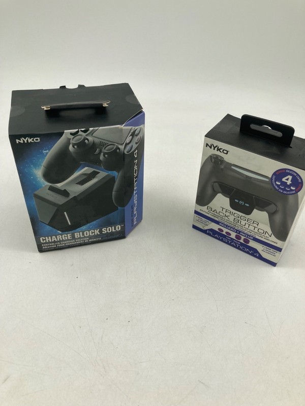 Nyko Charge Block Solo & Trigger Back Button Accessories For PS4 Controllers