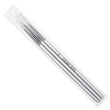 3Pcs/opp Nail Art Brushes, Aluminum 3PCS for Home Travel White 