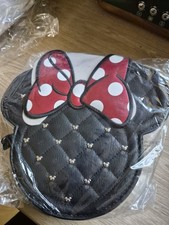 Image of Loungefly Disney Minnie Mouse Quilted Crossbody Handbag with Chain Bag