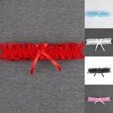 Delicate White Lace Garter Belt and Bow Leg Thigh Ring for a Romantic Touch