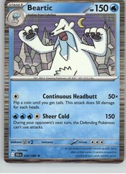 Beartic 026/086 SV: Black Bolt Holo Rare