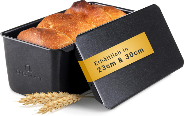 Premium Brotbackform Mit Deckel – Extra Hohe Kastenform, Toastbrot-Backform Aus-image
