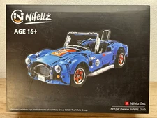 2022 Nifeliz Sports Cars 1967 Shelby Cobra Racing Car 1,816 Pieces Building Set