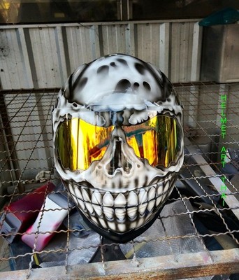 Maßgeschneiderter Airbrushed Motorradhelm