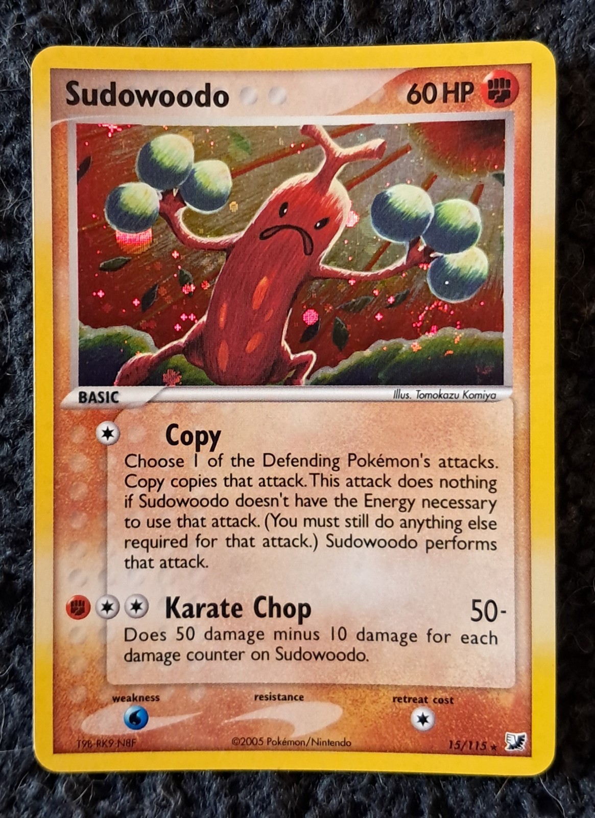 Pokemon Card Sudowoodo Holo 15/115 EX Unseen Forces NM (Komiya)