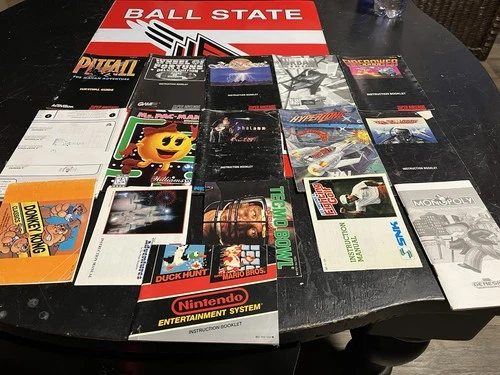 Vintage Rare video game manual mixed lot 15 manuals lot  nintendo sega atari