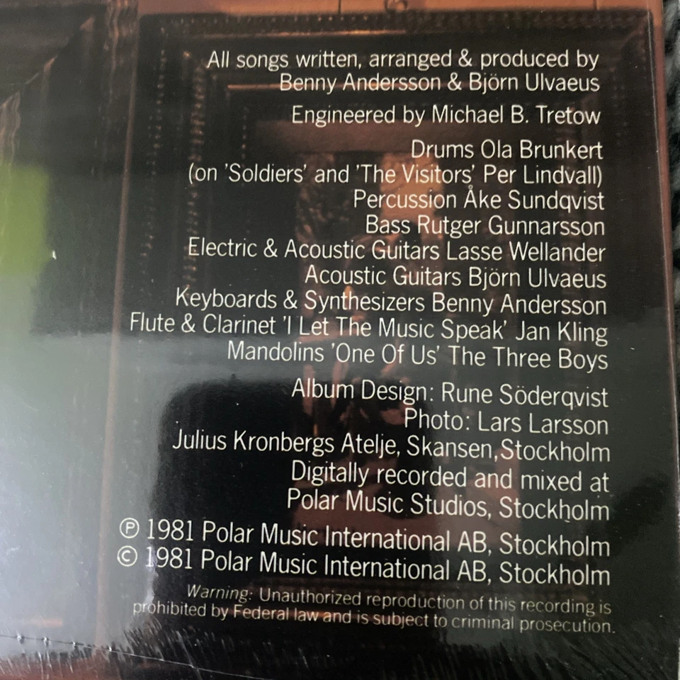 ABBA Lp SEALED The Visitors 1981 New Original First Press - Image 3 of 3