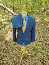 Banana Republic Men's 38S Navy 2 Button Tailor Fit Poly Blend 2 Piece Suit 31x25