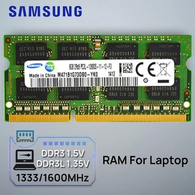 Samsung DDR3 Ram Arbeitsspeicher 4 GB 8 GB DDR3 1.5V 1600 &  204 Pin Memory Kit
