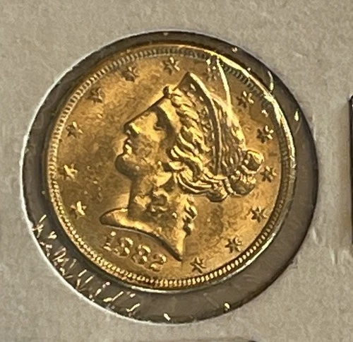 1882 P Gold Half Eagle Liberty Head Coin $5 Dollar  Uncirculated MS?? YOU GRADE