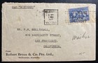 1937 Melbourne Australia Commercial Cover To San Francisco CA USA Via Monterey — photo 1