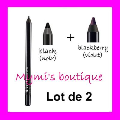 Lot De 2 Eyeliners Crayon Gel AVON SuperSHOCK - Tracé Précis, Teintes Variées (noir, Brun, Etc.)