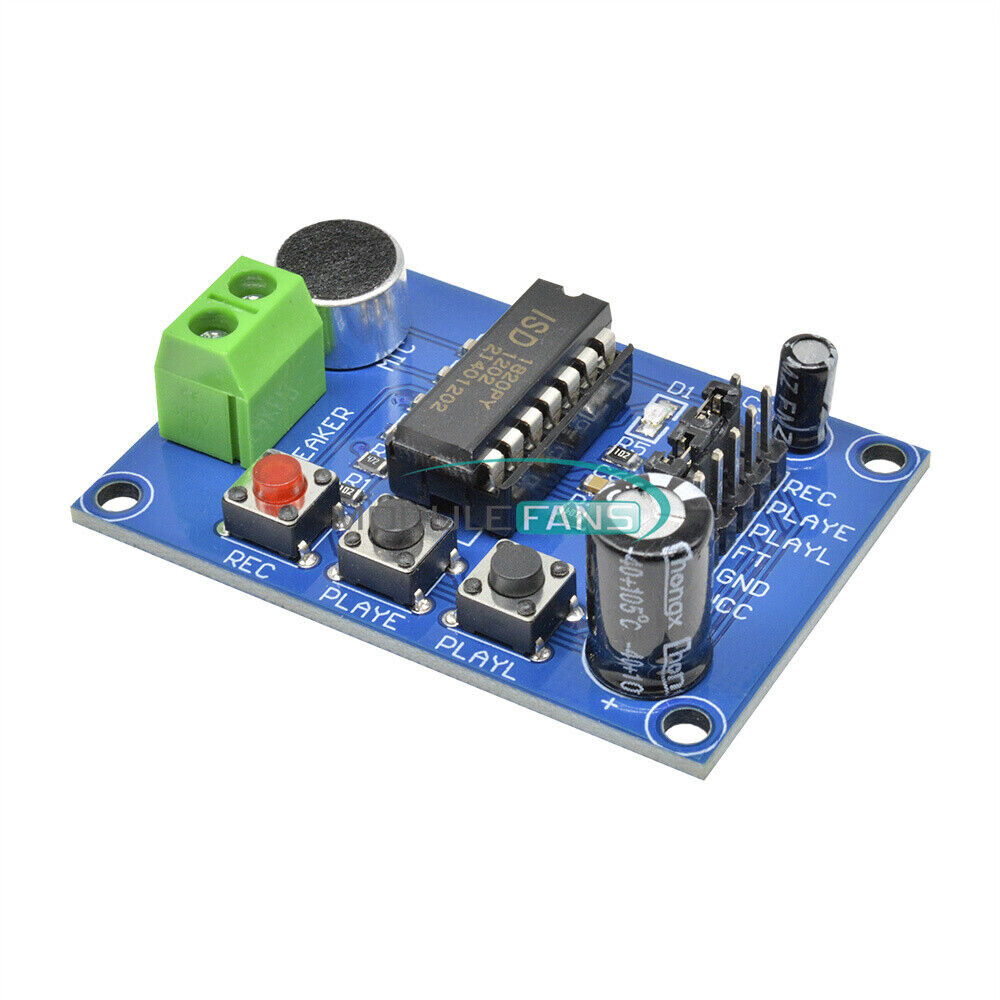 NEW ISD1820 Sound Recorder Voice Recording Module With Micophone ...