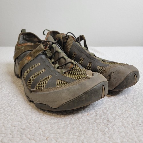 Men's Size 13 Teva 4009 Sandals Brown Pull Tie Hook Loop Strap Shoes Outdoor
