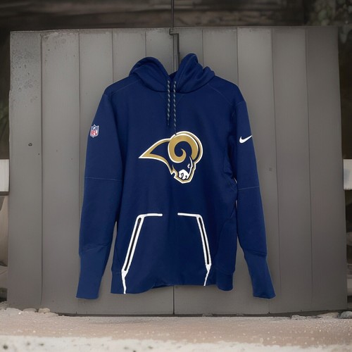 Sudadera con Capucha Nike On Field Therma Fit Los Angeles Rams Para Hombre Mediana Azul Logo - Imagen 2 de 15