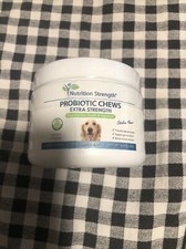 Nutrition Strength Probiotic Chews for Dogs Prebiotics Digestive Enzymes 30 Ct