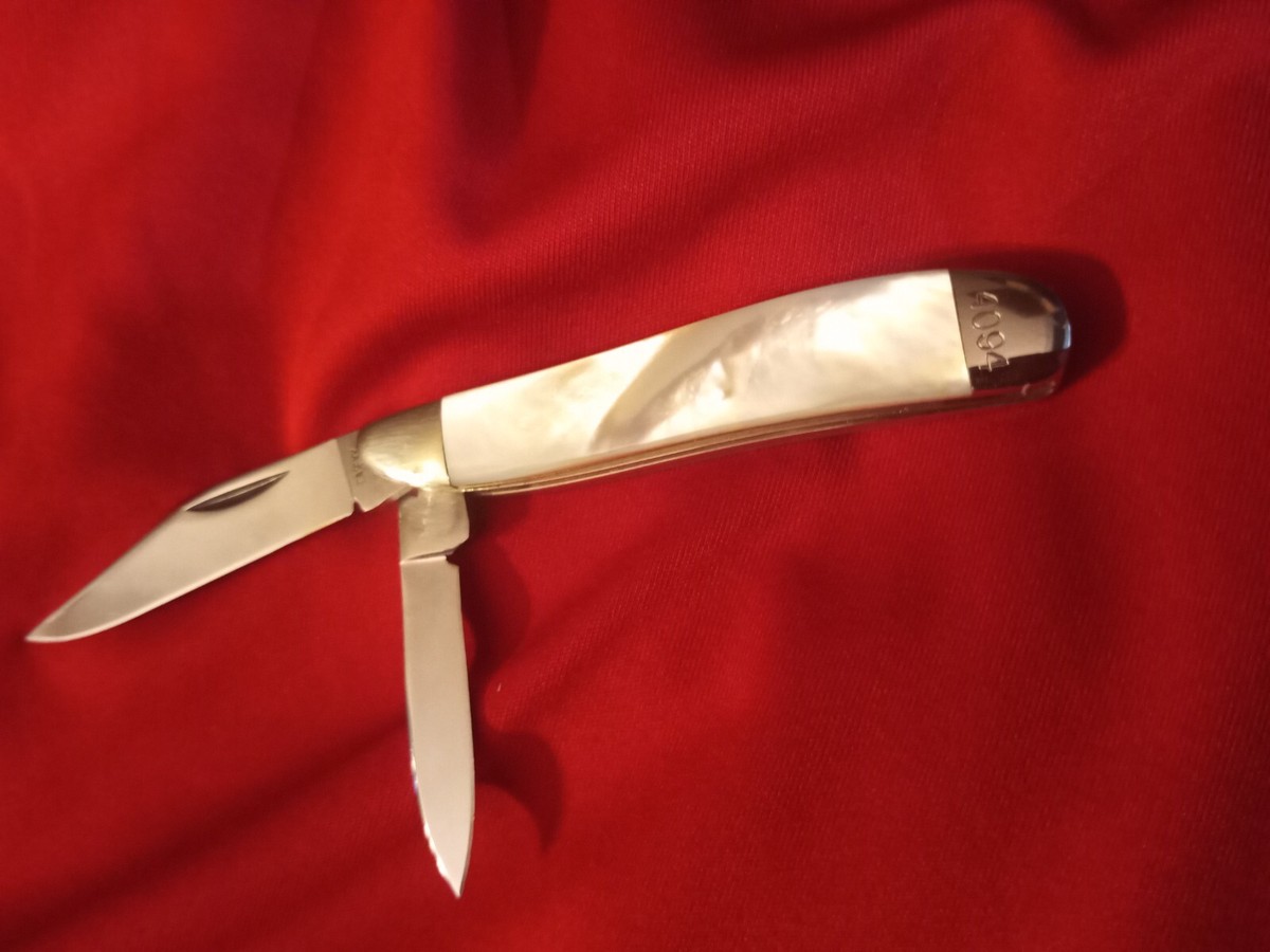 Vintage Case XX 8220 SS Pocket Knife 1982-8 dot Real Pearl Scales