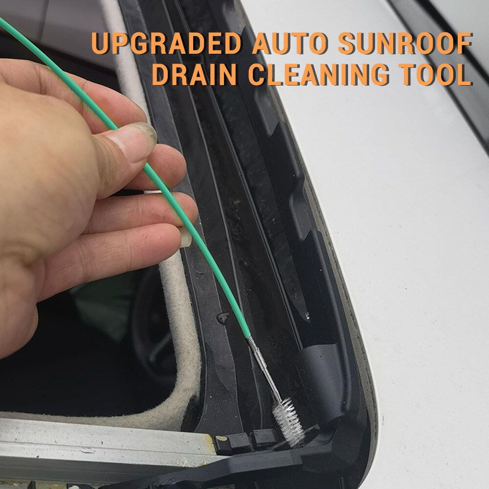 Flexible Drain Brush Long Pipe Cleaner for Car Auto Sunroof Drain